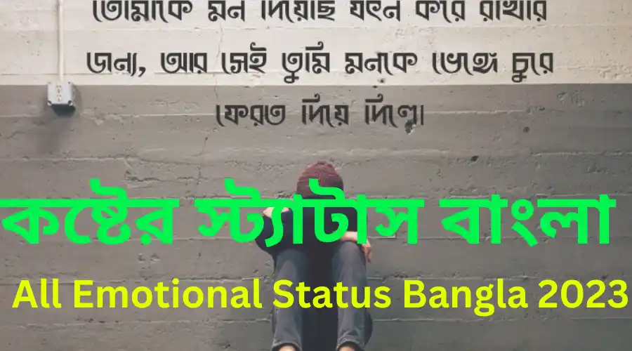 কষ্টের স্ট্যাটাস বাংলা | All Emotional Status Bangla 2023